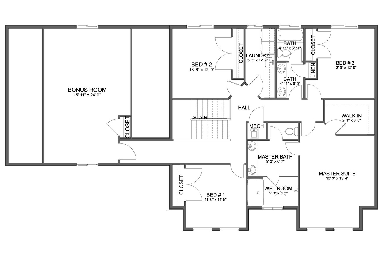 Traditional House Plan - Diplomat 22934 - 2nd Floor Plan