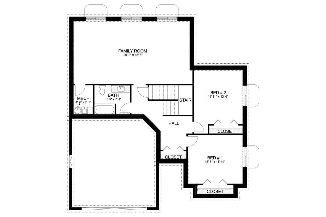 Farmhouse House Plan - Estapona 28742 - Basement Floor Plan