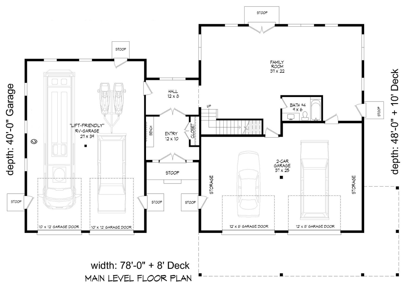Farmhouse House Plan - Rangeley Lake Pine 84098 - 1st Floor Plan