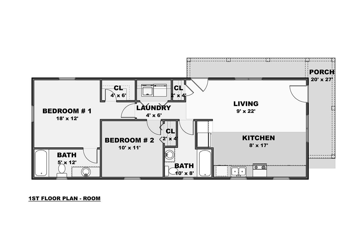 Traditional House Plan - Lynbrook 74989 - 1st Floor Plan
