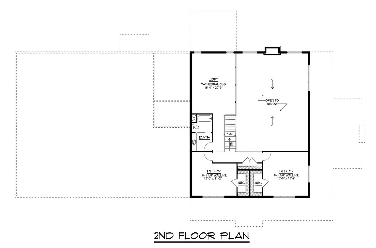 Country House Plan - 37651 - 2nd Floor Plan