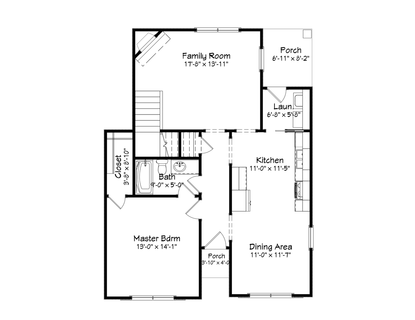 Traditional House Plan - 83096 - 1st Floor Plan