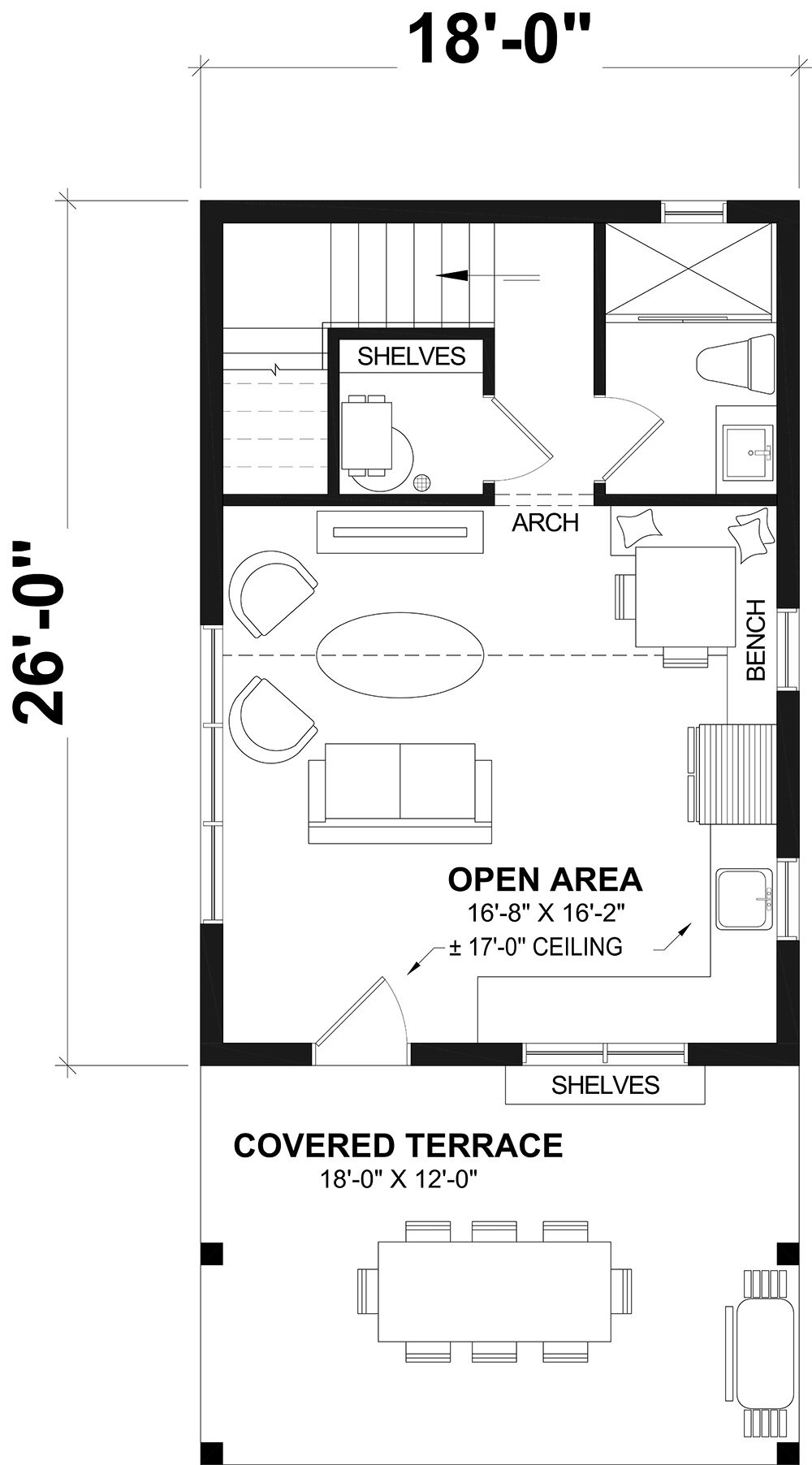 Farmhouse House Plan - Summer 27201 - 1st Floor Plan