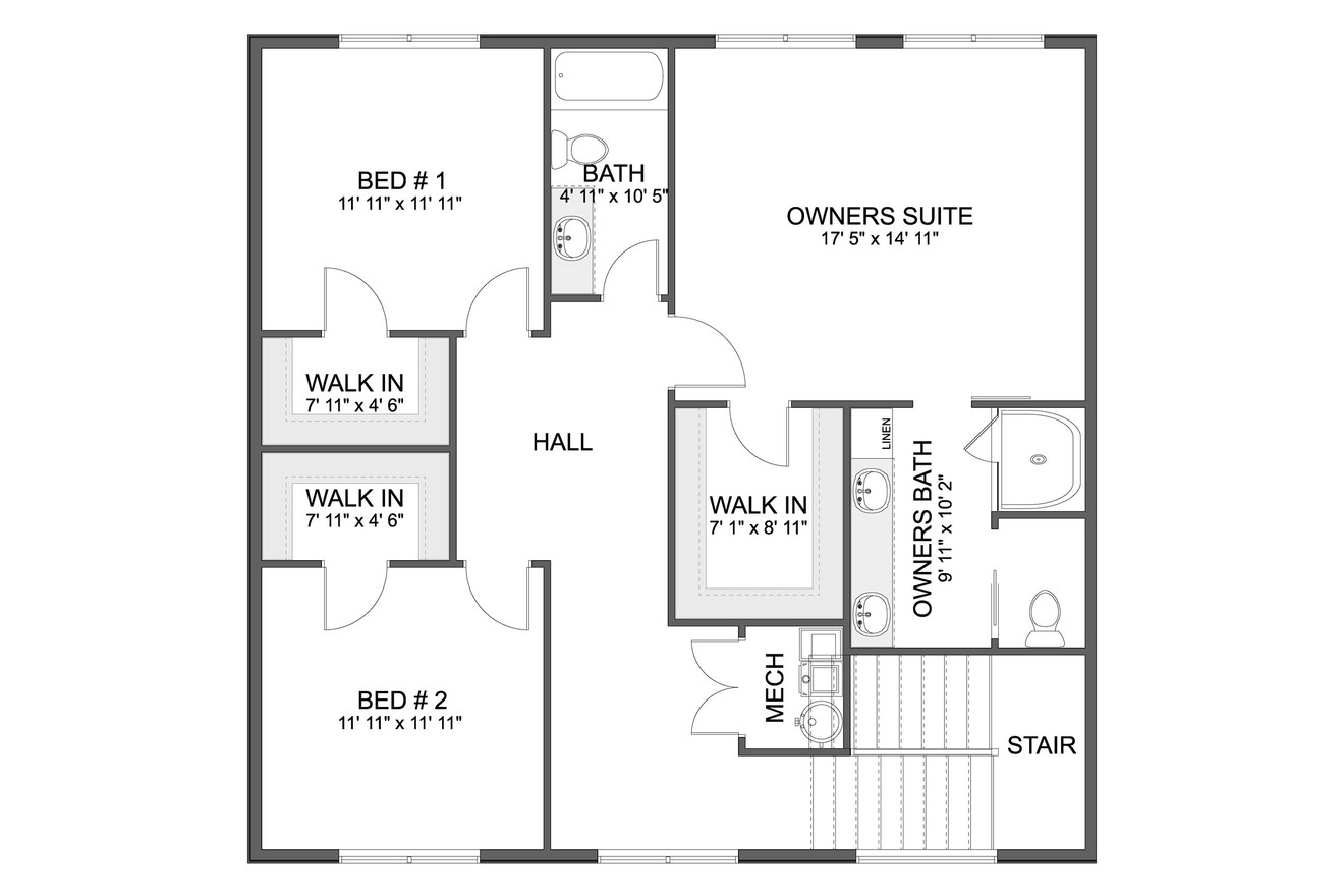 Farmhouse House Plan - Talent 50346 - 2nd Floor Plan