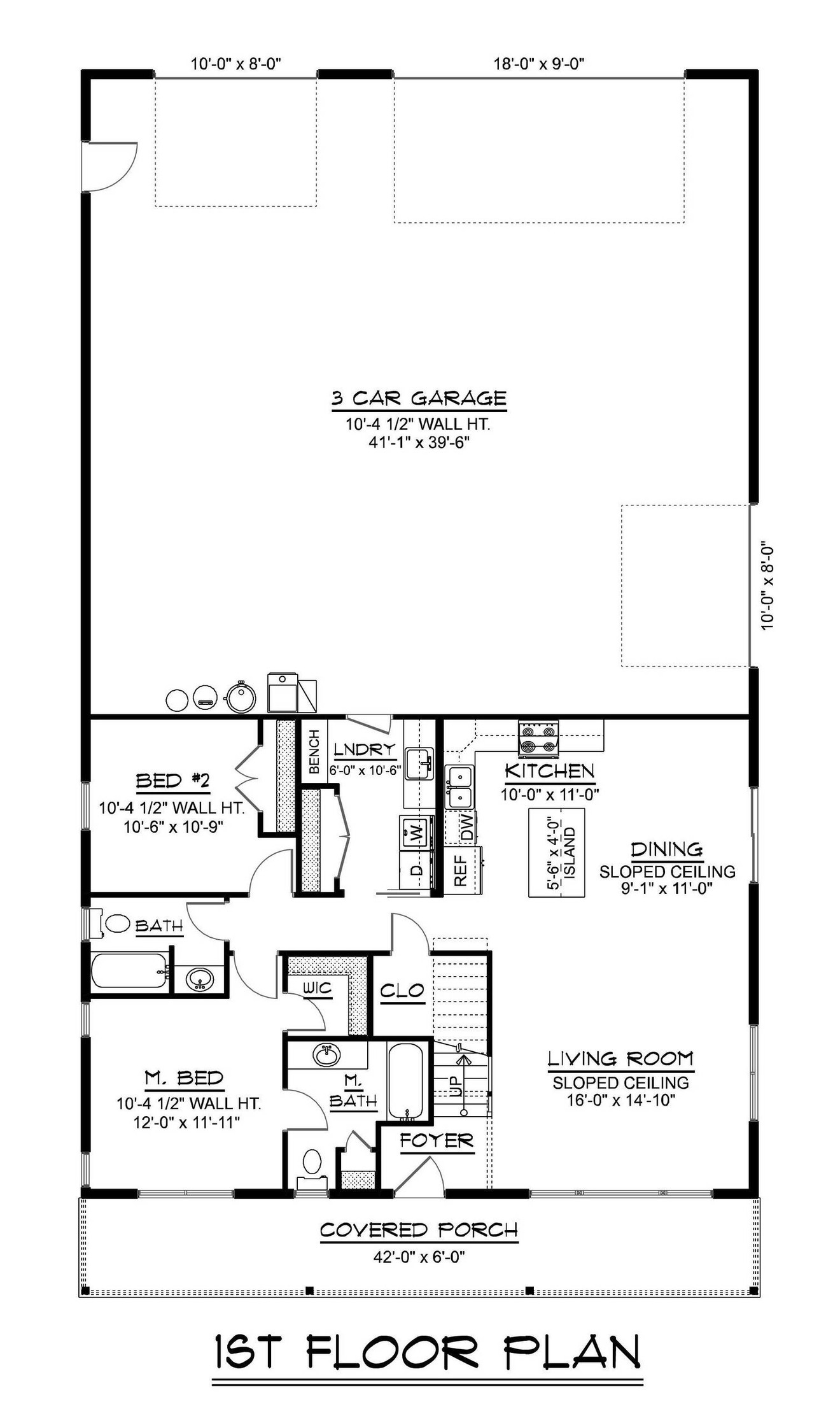 Country House Plan - 88545 - 1st Floor Plan