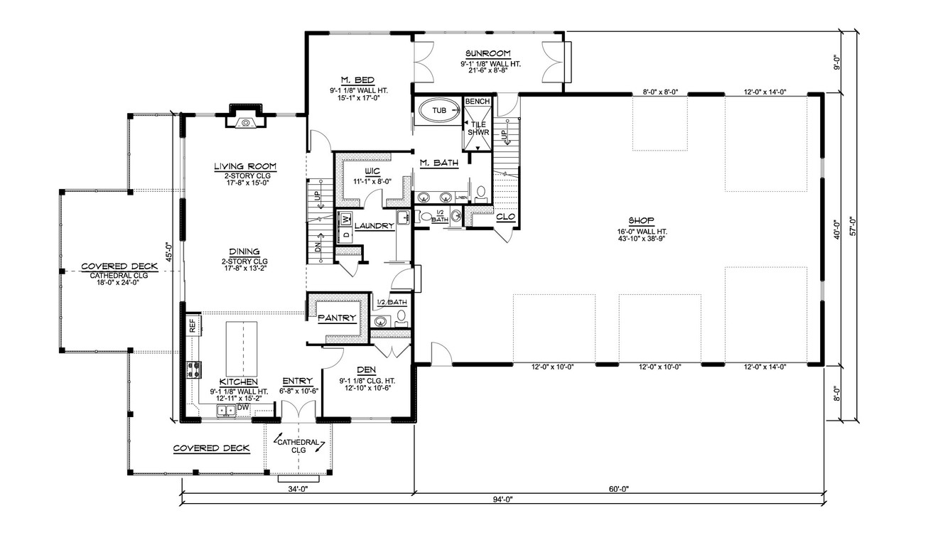 Country House Plan - 25834 - 1st Floor Plan