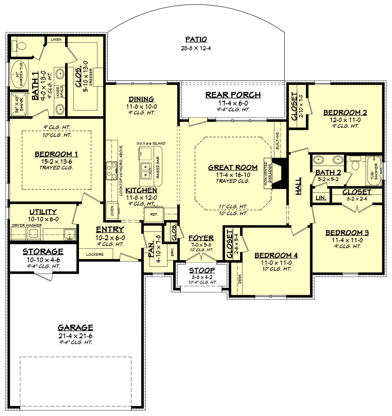 Traditional House Plan - Summerbrook 35378 - 1st Floor Plan