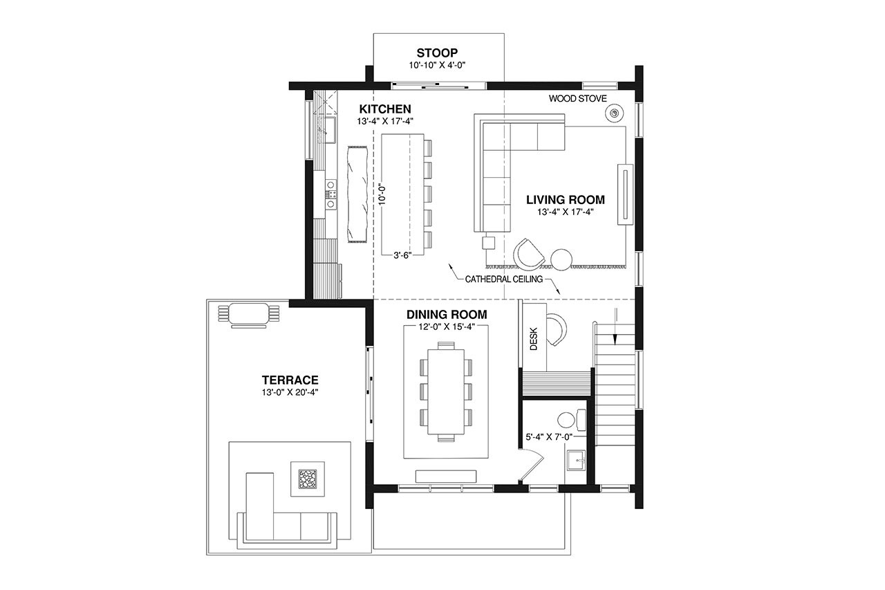 Modern House Plan - Auguste 2 65567 - 2nd Floor Plan