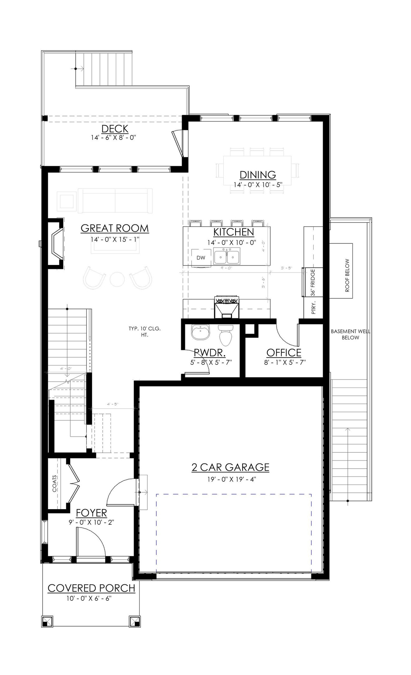 Farmhouse House Plan - Bridgeport 96213 - 1st Floor Plan
