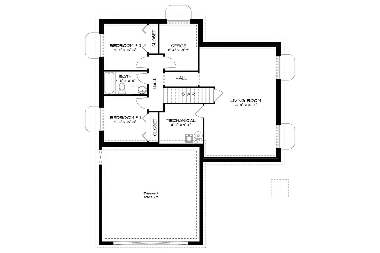 Craftsman House Plan - Bond 90019 - Optional Floor Plan