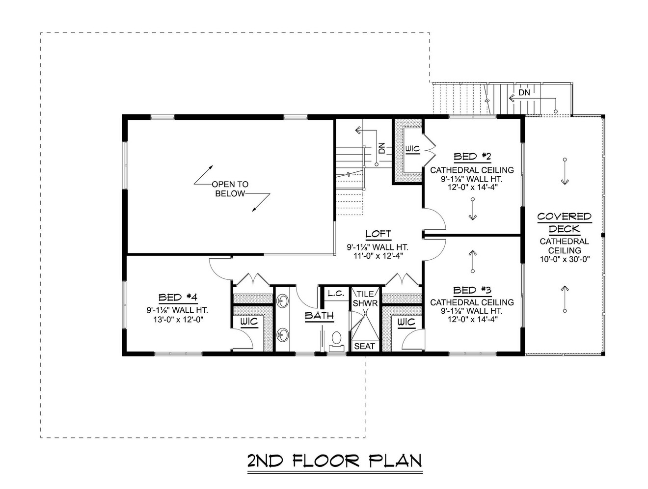 Farmhouse House Plan - 43533 - 2nd Floor Plan