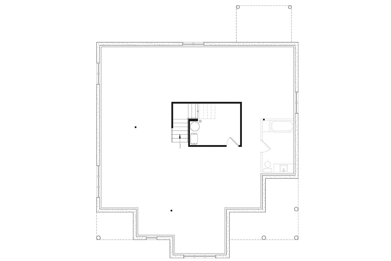 Farmhouse House Plan - Malvern 55269 - Basement Floor Plan