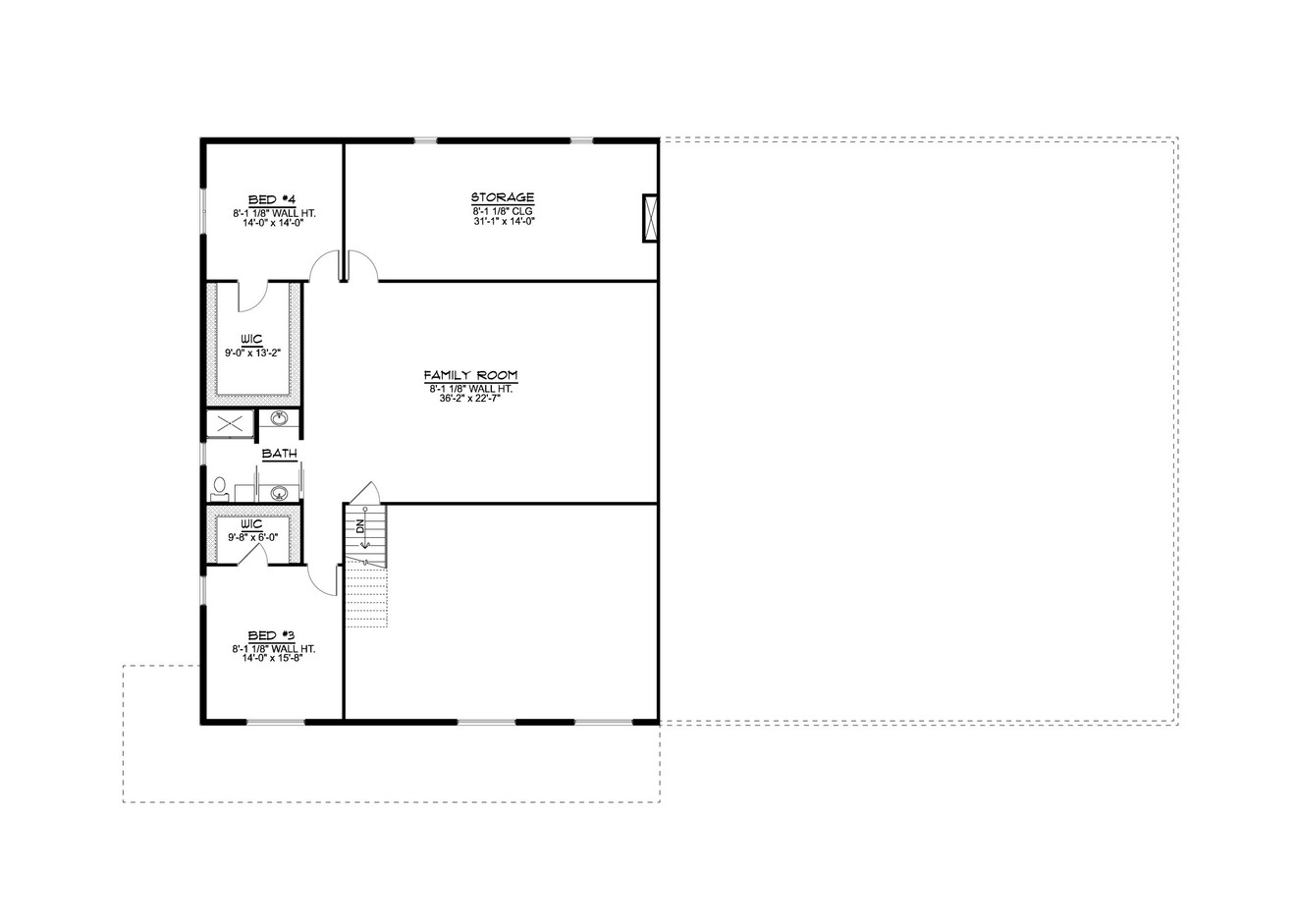 Secondary Image - Farmhouse House Plan - 66324 - 2nd Floor Plan
