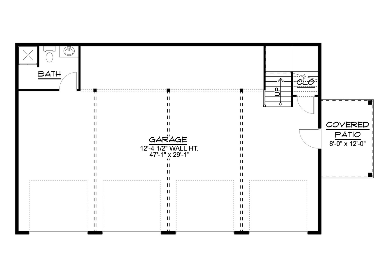 Cottage House Plan - 47019 - 1st Floor Plan