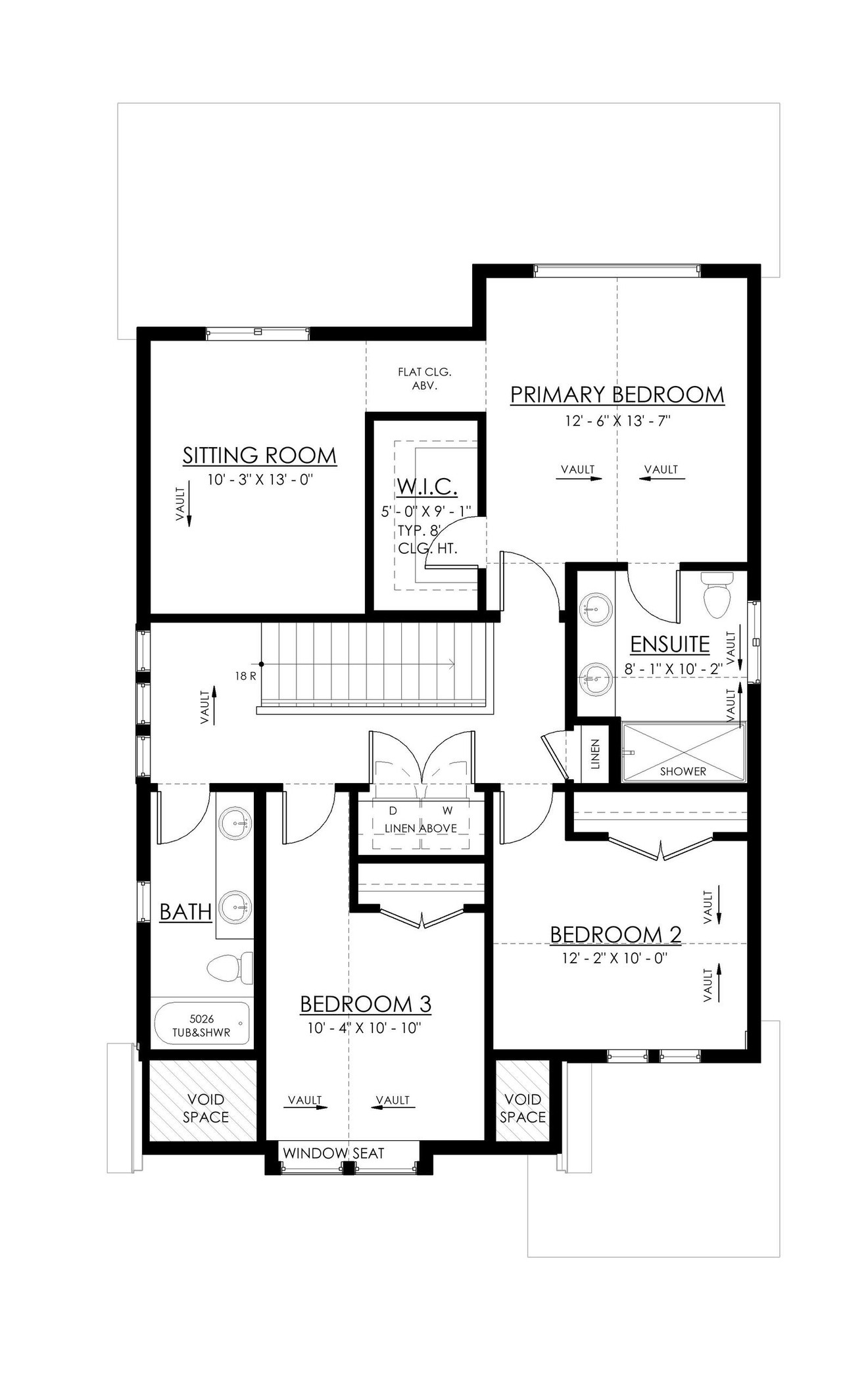 Farmhouse House Plan - 74486 - 2nd Floor Plan