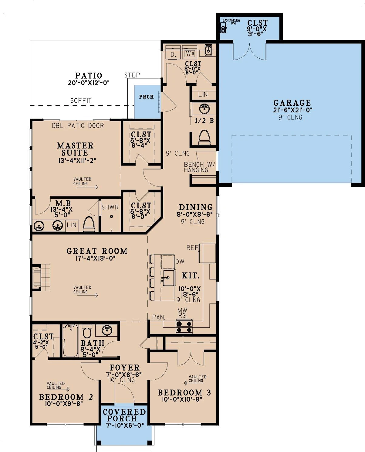 Modern House Plan - Alpine Retreat 14159 - 1st Floor Plan