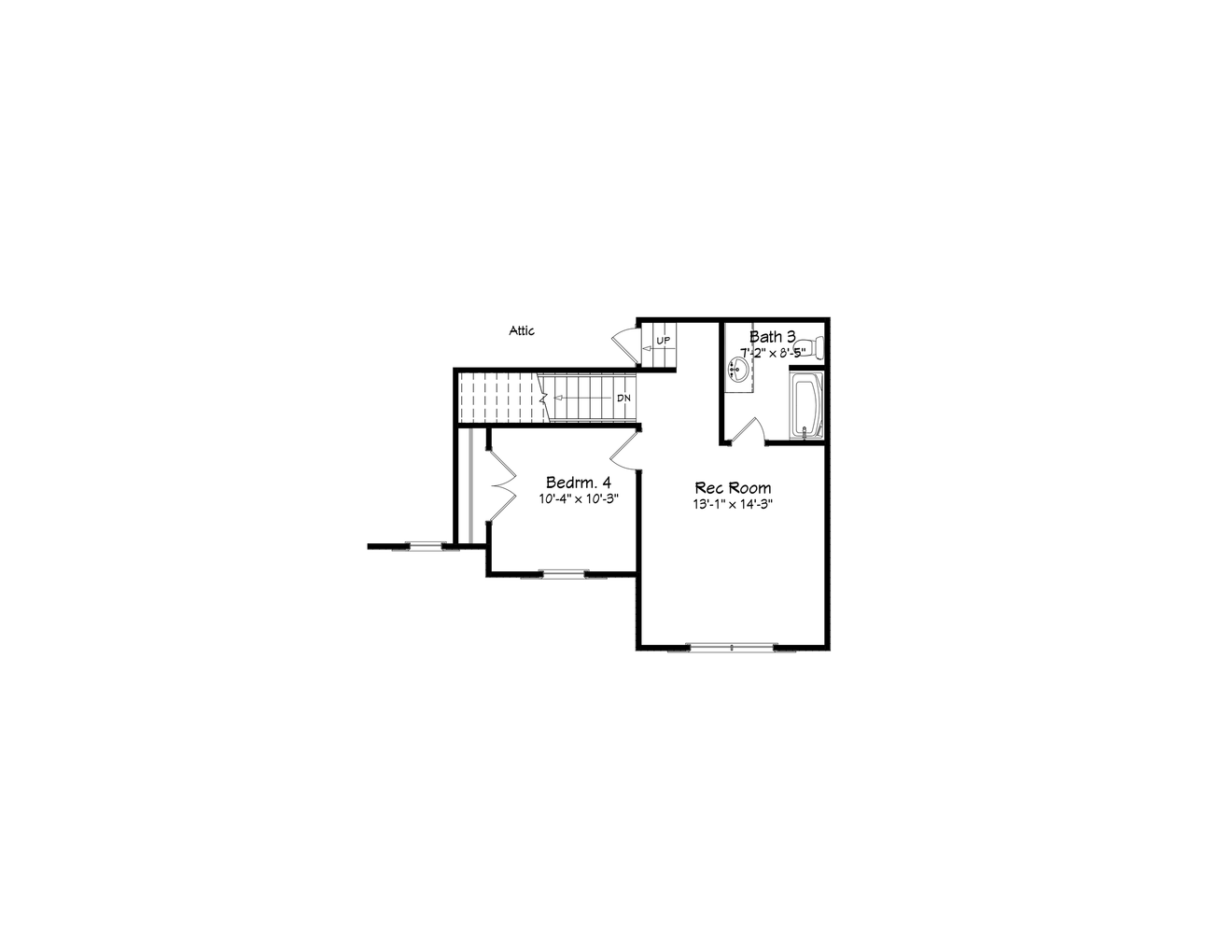 Craftsman House Plan - 38045 - 2nd Floor Plan