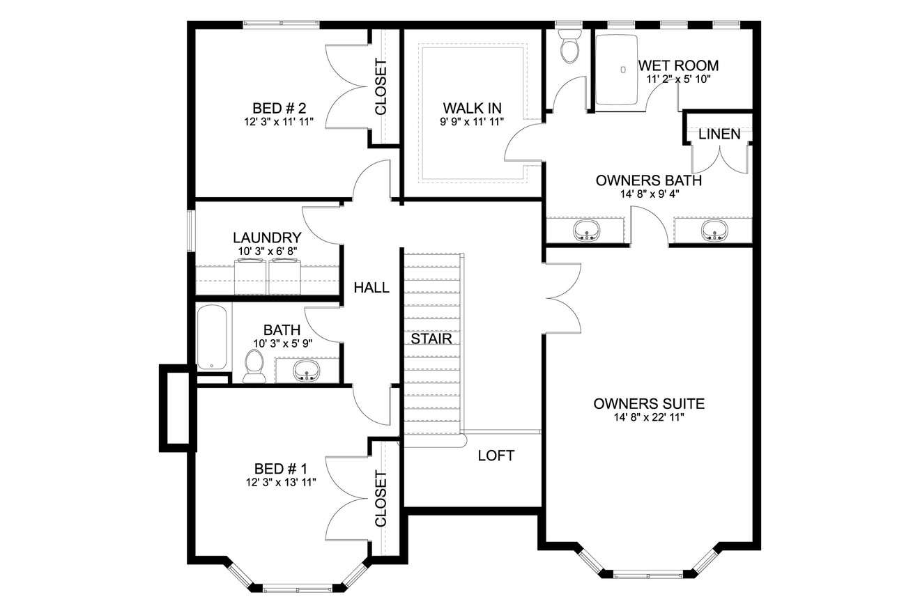 Farmhouse House Plan - Shreeve 32410 - 2nd Floor Plan