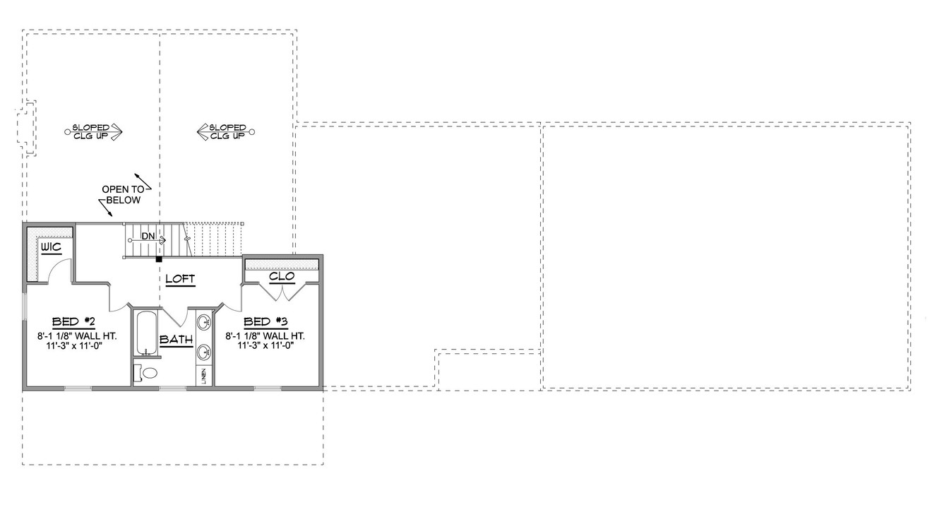Farmhouse House Plan - 68309 - 2nd Floor Plan