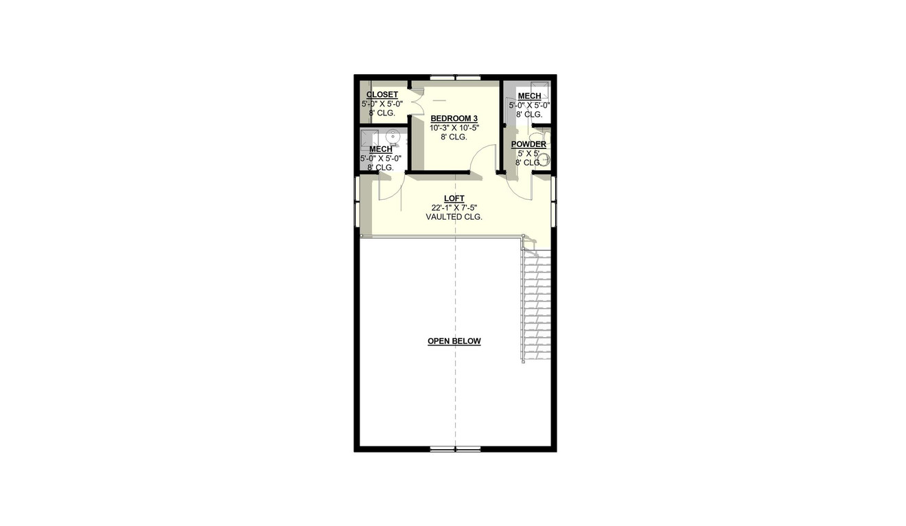 Secondary Image - Country House Plan - Sage 76583 - 2nd Floor Plan