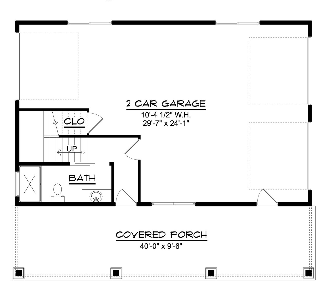 Craftsman House Plan - 71053 - 1st Floor Plan