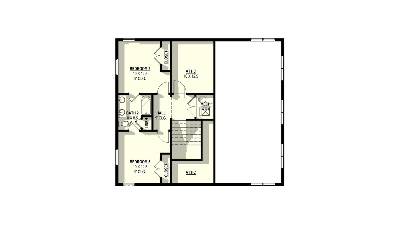 Country House Plan - Sea Thrift 18756 - 2nd Floor Plan