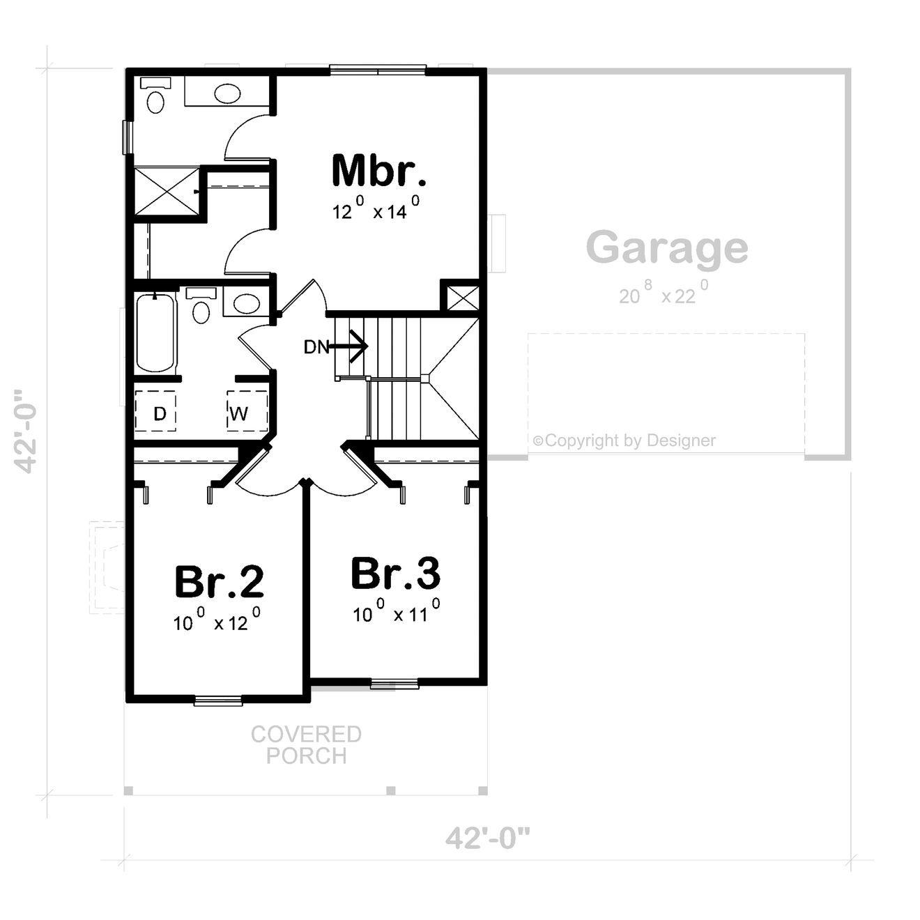 Traditional House Plan - Vera 53137 - 2nd Floor Plan