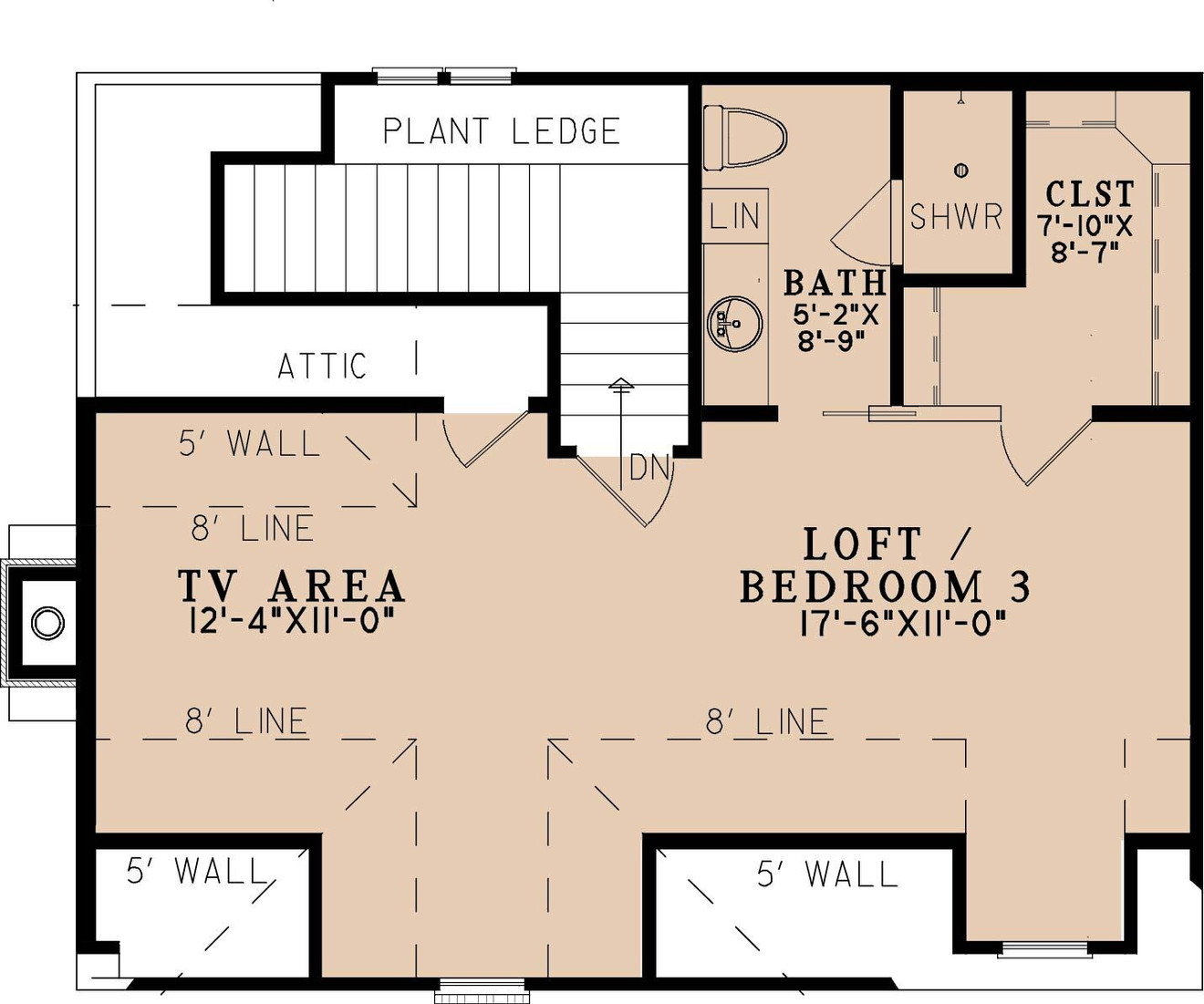 Secondary Image - Cottage House Plan - Whitestone Cottage 96706 - 2nd Floor Plan