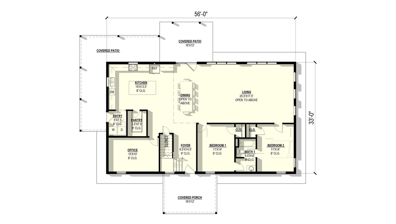 Country House Plan - Scarlet Sage 94288 - 1st Floor Plan