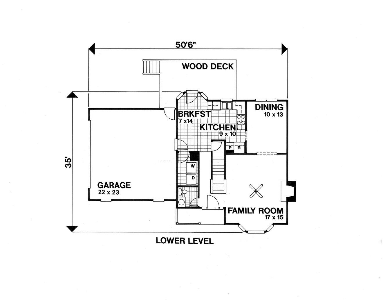 Farmhouse House Plan - Williamson 13313 - 1st Floor Plan