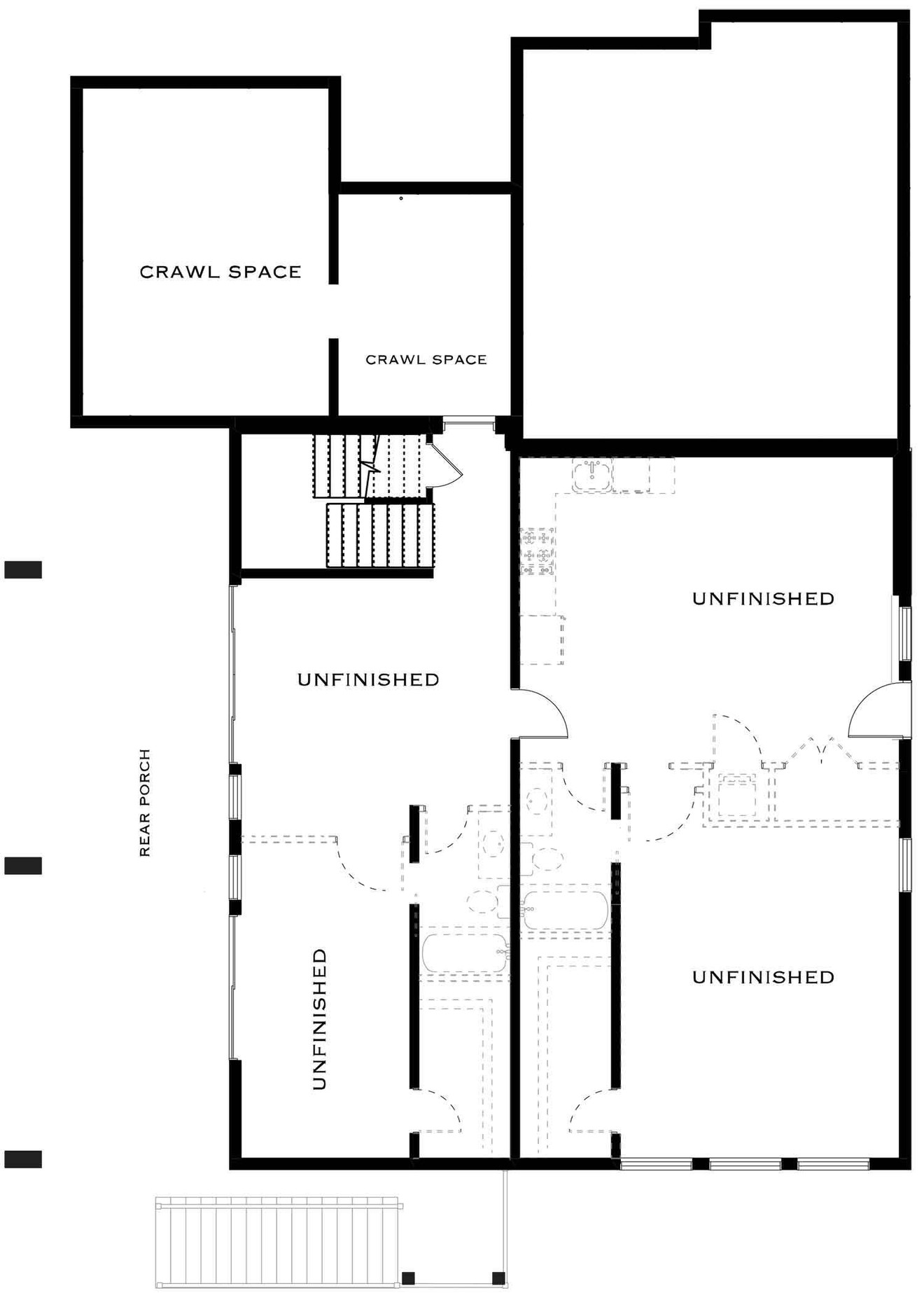 Contemporary House Plan - Marmot Wynd 58126 - Basement Floor Plan