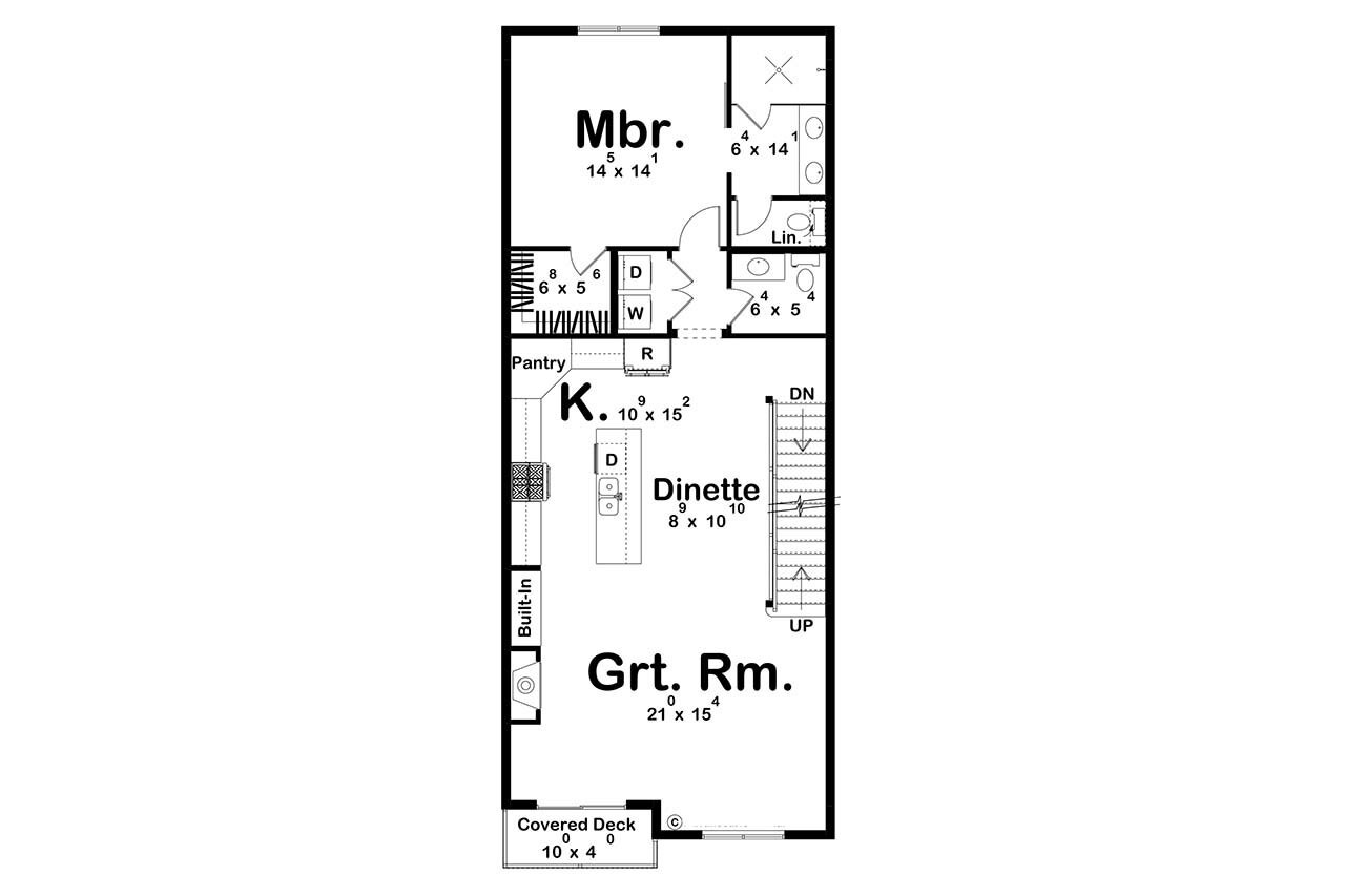 Modern House Plan - Hillsboro Pike 43508 - 2nd Floor Plan