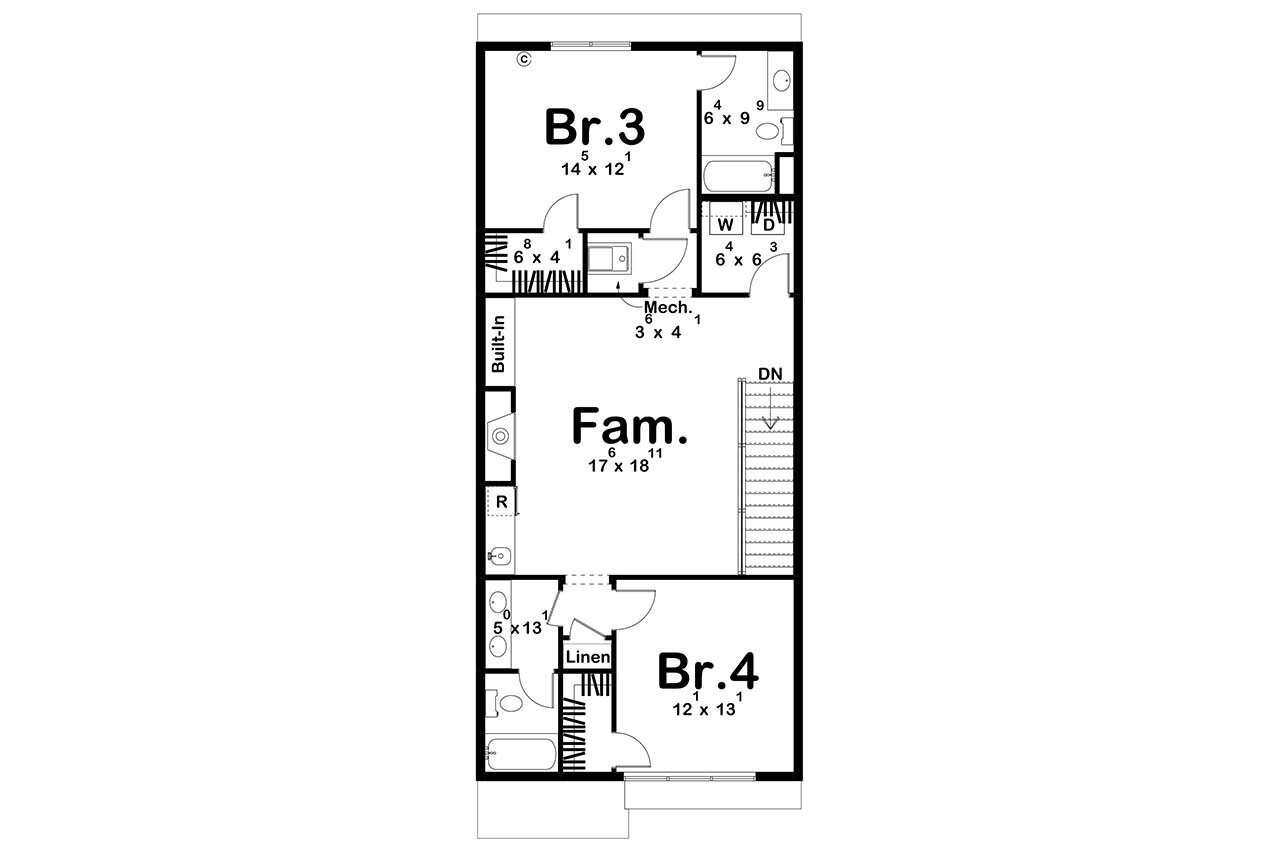 Modern House Plan - Hillsboro Pike 43508 - Other Floor Plan