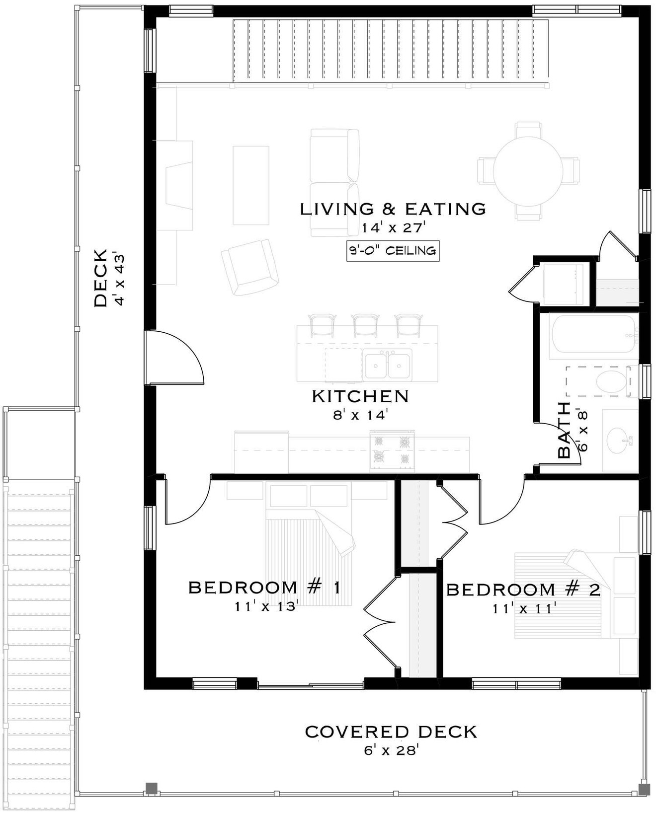 Craftsman House Plan - Oak View 26718 - 2nd Floor Plan