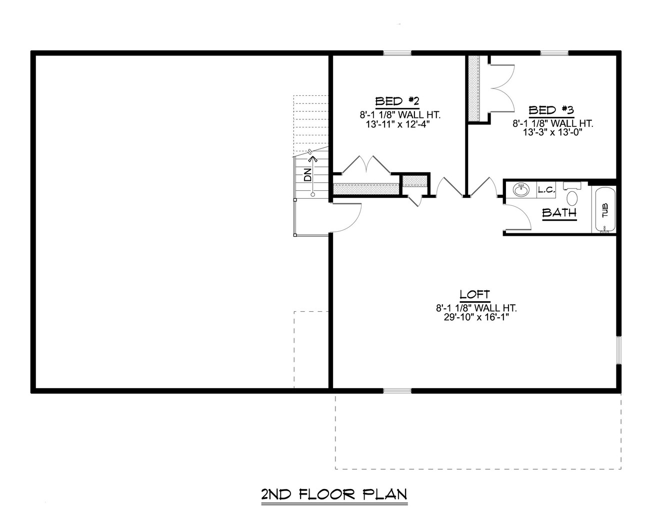 Country House Plan - 68319 - 2nd Floor Plan