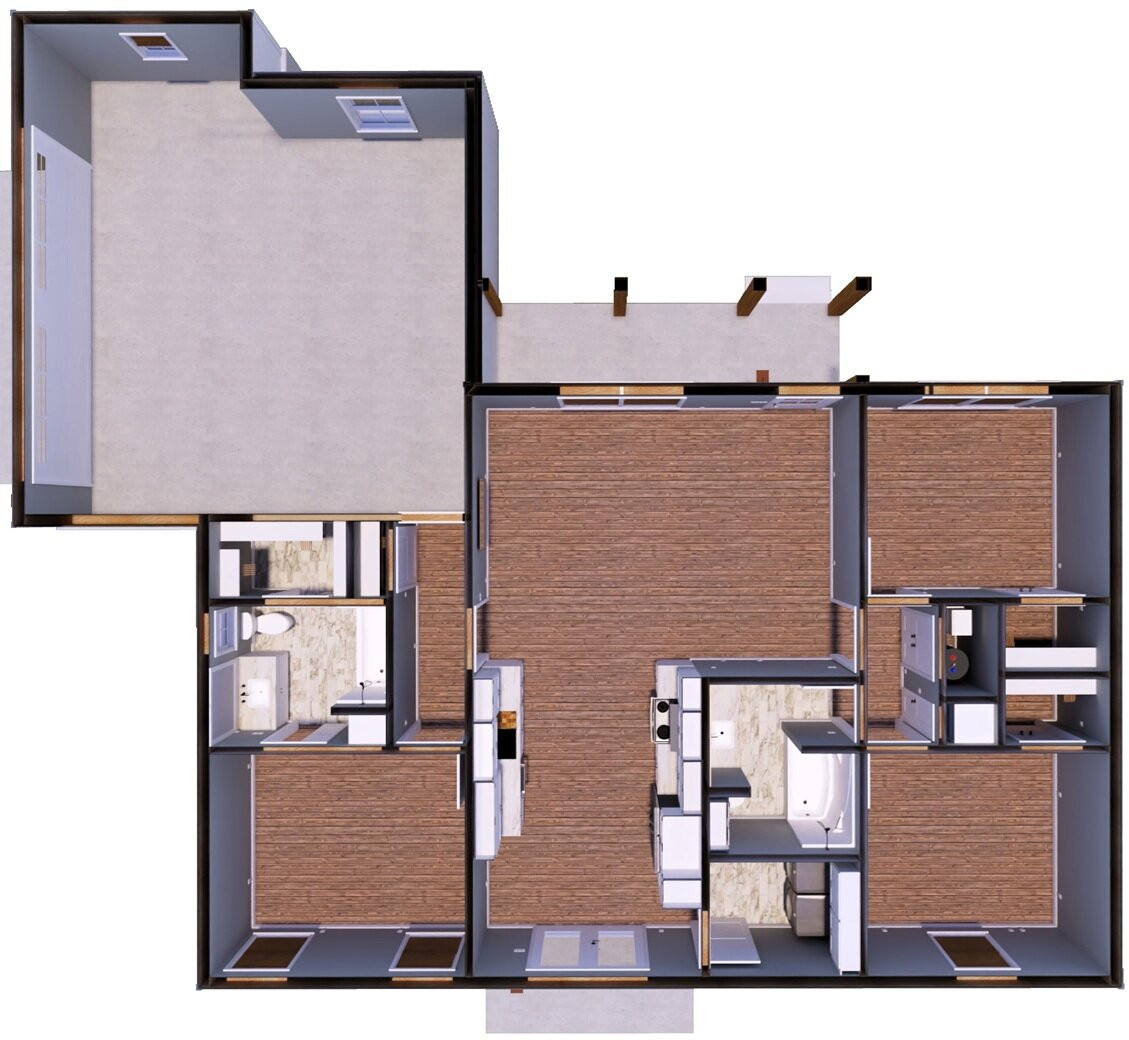 Plan 21009 - Dollhouse View Floor Plan - 