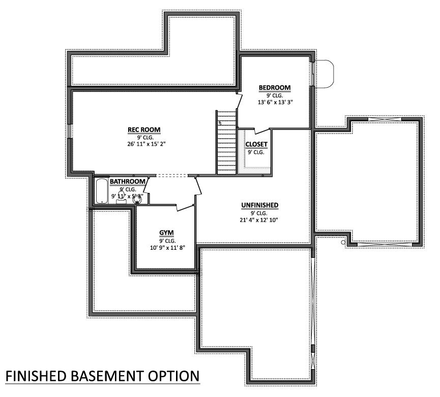 Farmhouse House Plan - 14781 - Basement Floor Plan