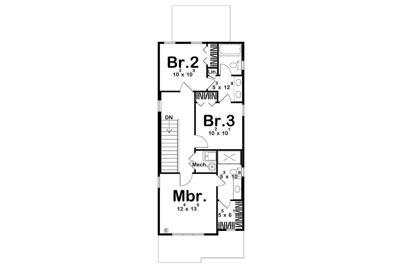 Craftsman House Plan - Huddleston 97430 - 2nd Floor Plan