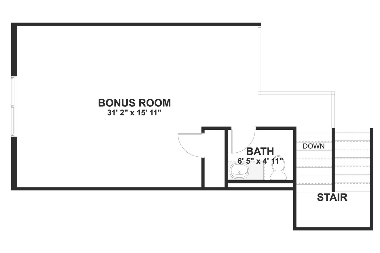 Traditional House Plan - Holdaway 52779 - 2nd Floor Plan