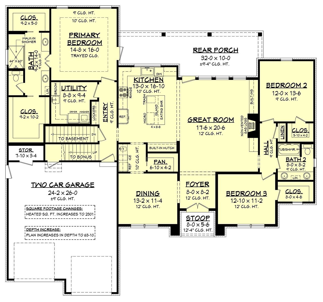 Farmhouse House Plan - Bristol Lane 84065 - Optional Floor Plan