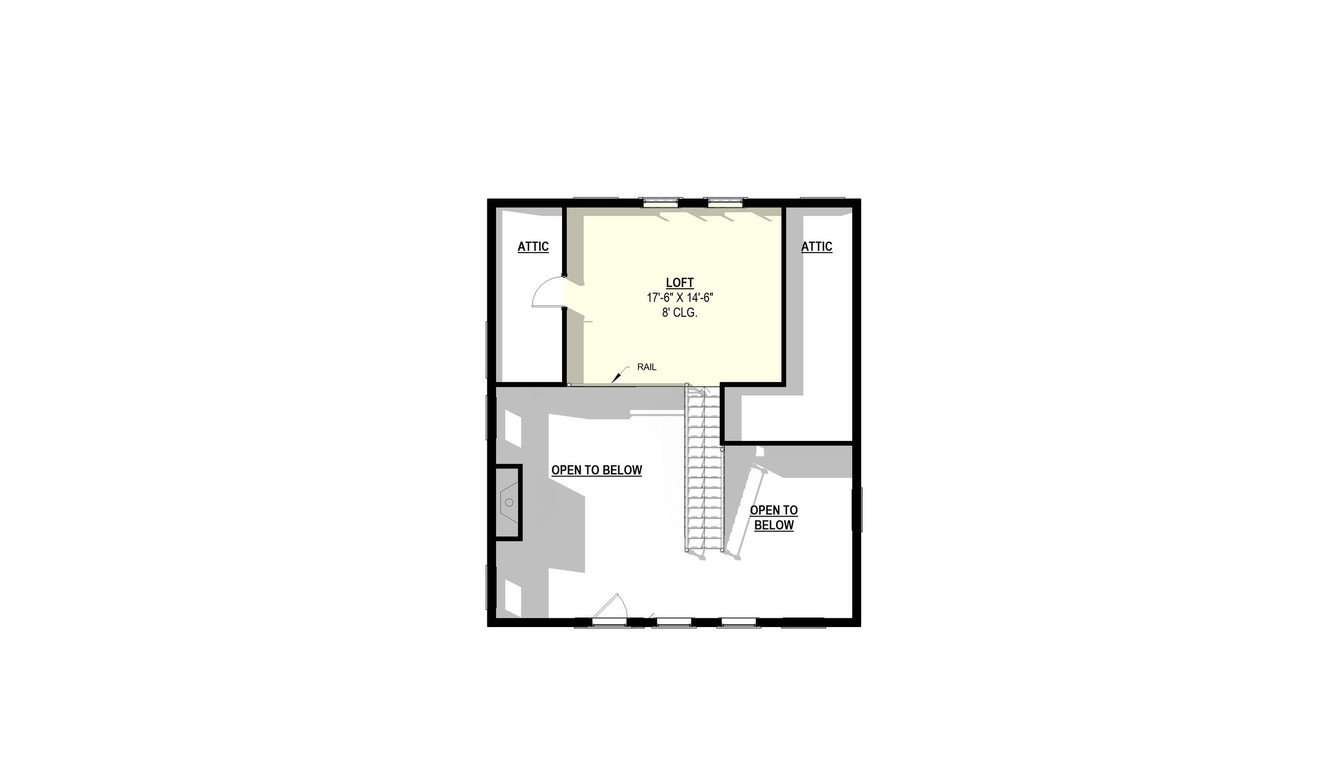Secondary Image - Country House Plan - Sitka Spruce 49588 - 2nd Floor Plan
