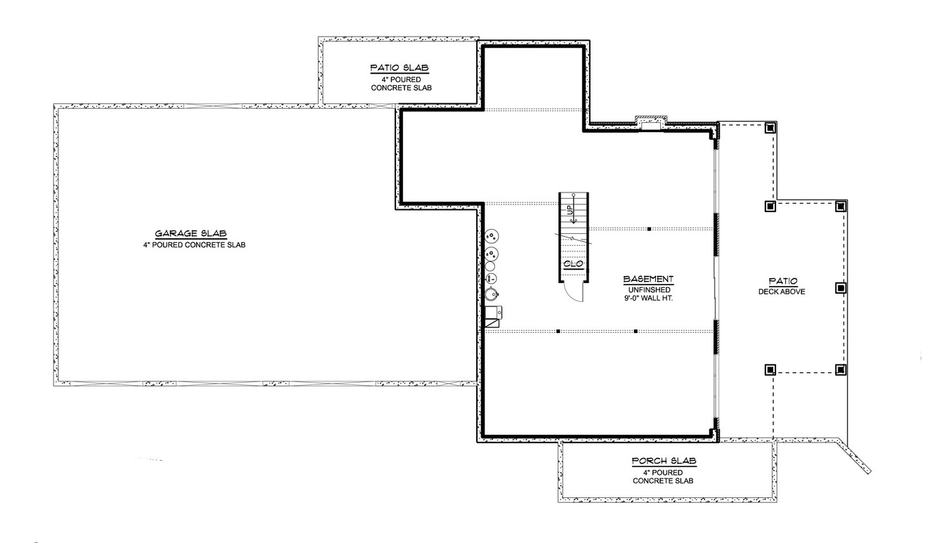 Country House Plan - 39212 - Basement Floor Plan