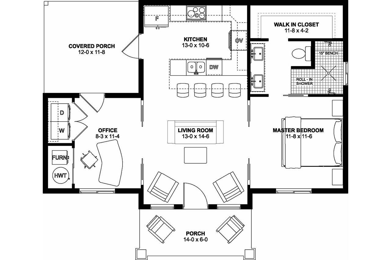Farmhouse House Plan - 15976 - 1st Floor Plan