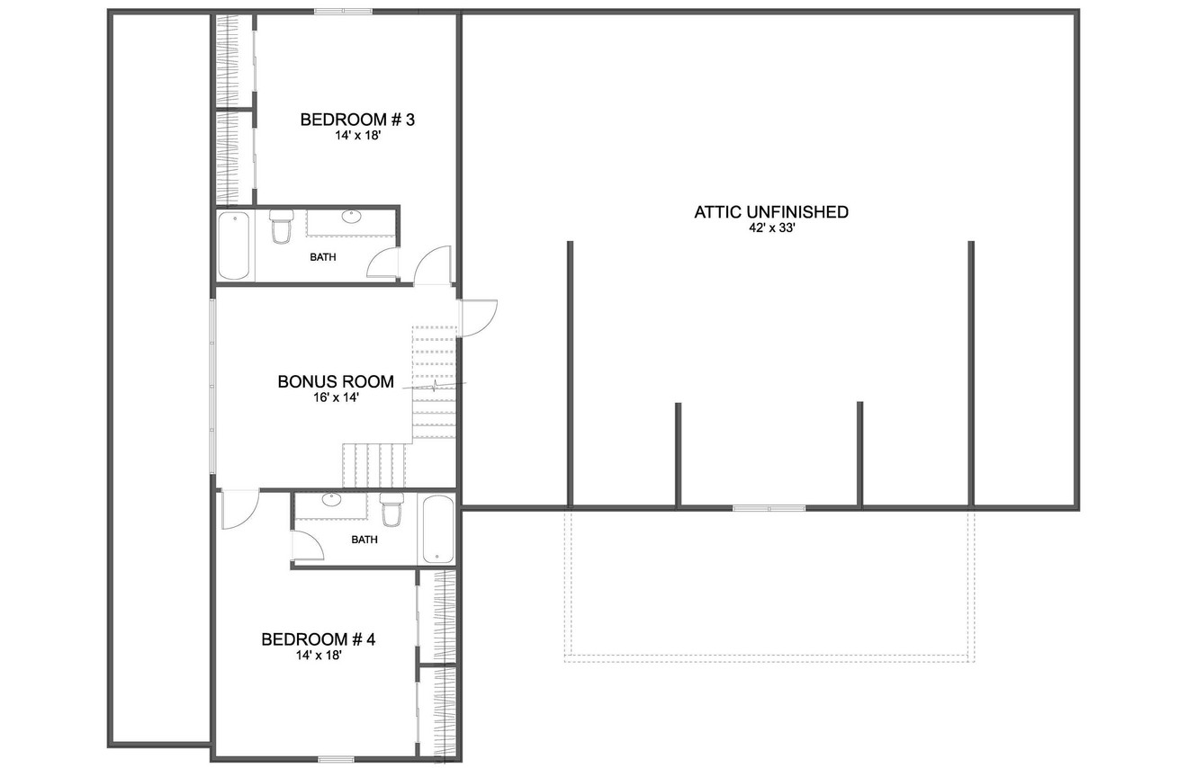 Secondary Image - Modern House Plan - Nostaluga 93925 - 2nd Floor Plan