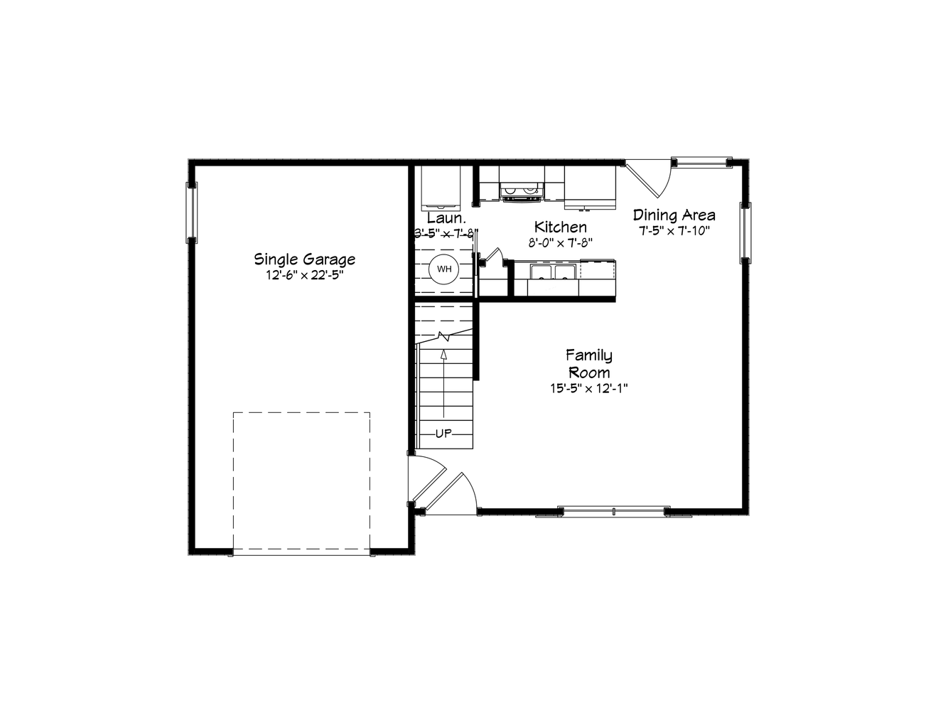 Traditional House Plan - 14160 - 1st Floor Plan
