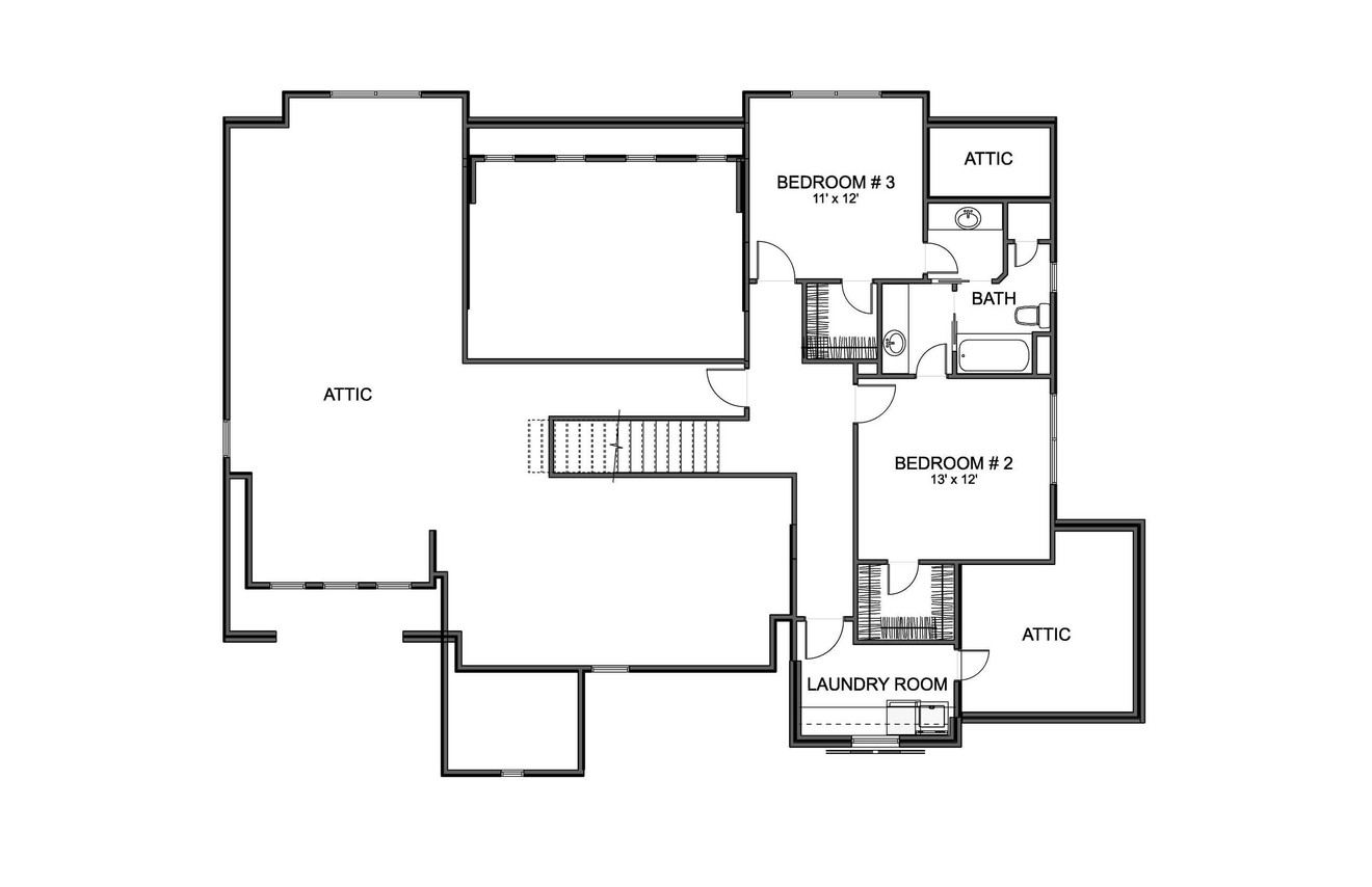 Secondary Image - Craftsman House Plan - 87306 - 2nd Floor Plan