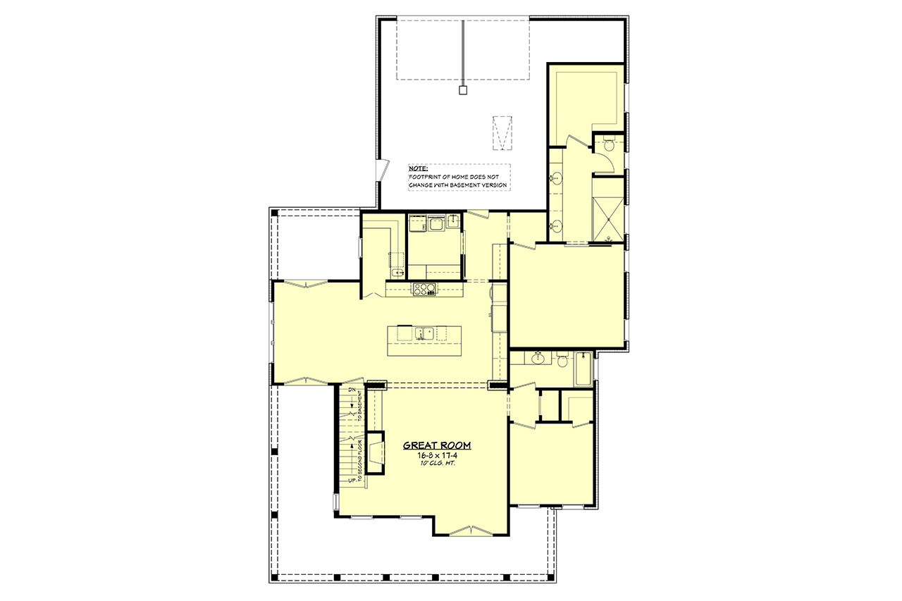 Farmhouse House Plan - Hillsdale 54948 - Optional Floor Plan