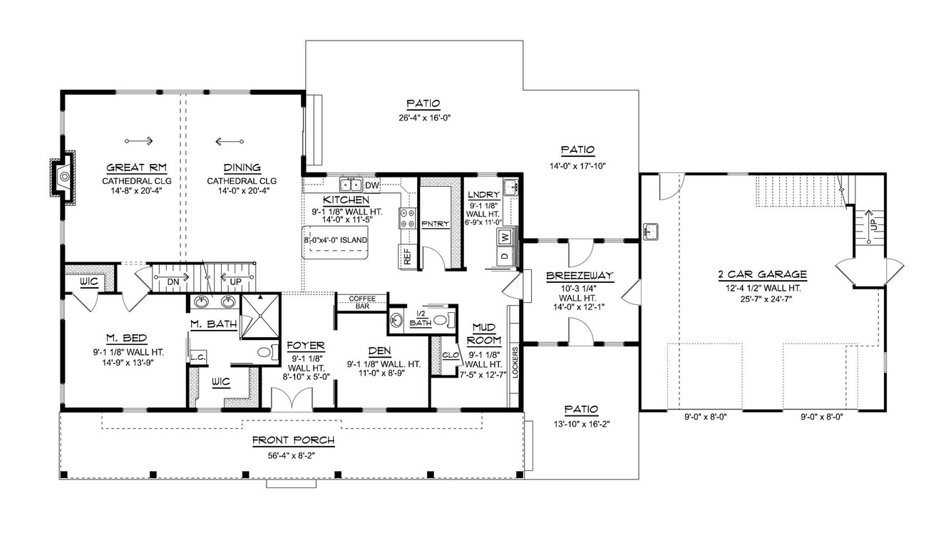 Farmhouse House Plan - 16523 - 1st Floor Plan