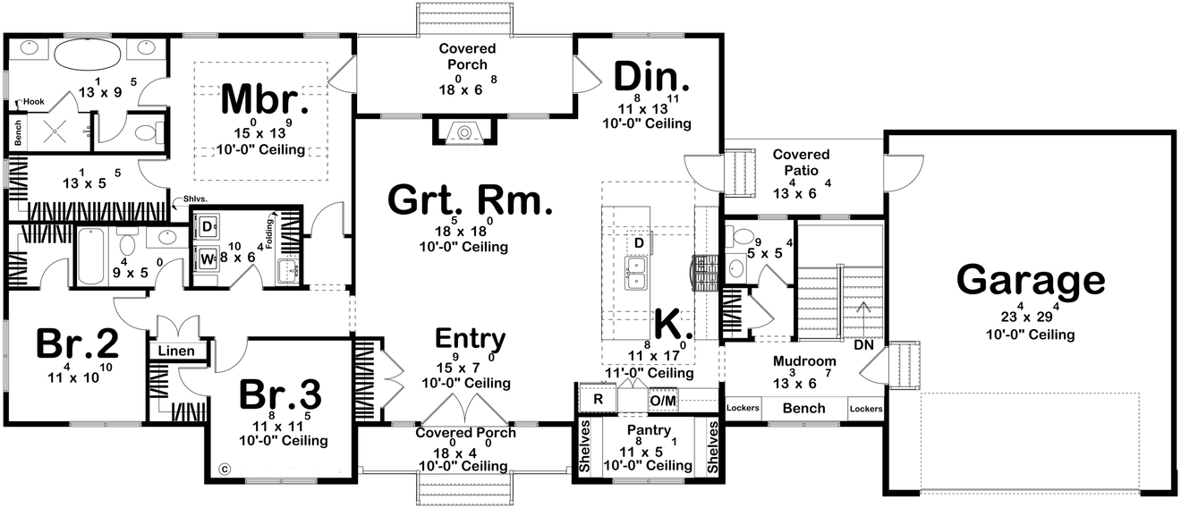 Farmhouse House Plan - Denton Creek 71717 - Optional Floor Plan