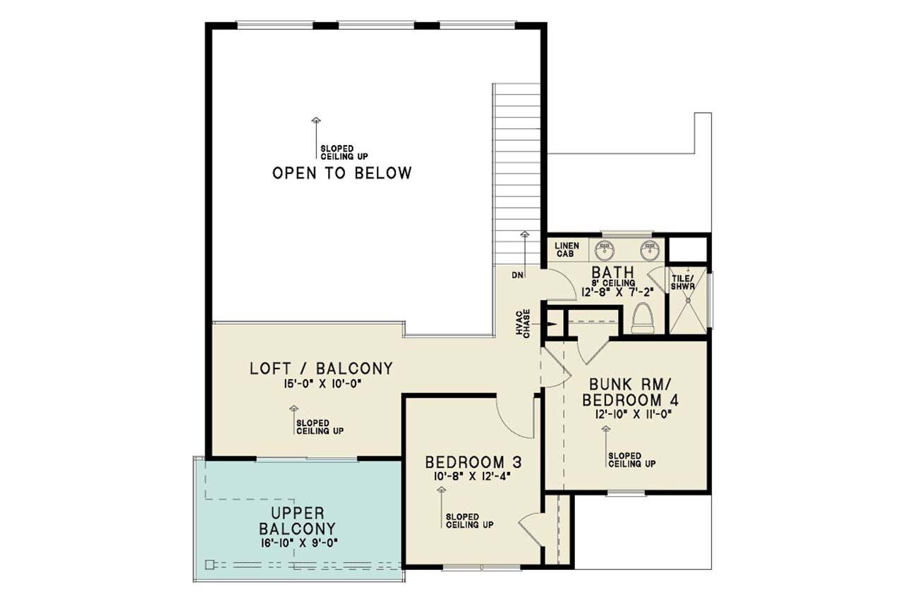 Modern House Plan - Shoreline 27320 - 2nd Floor Plan
